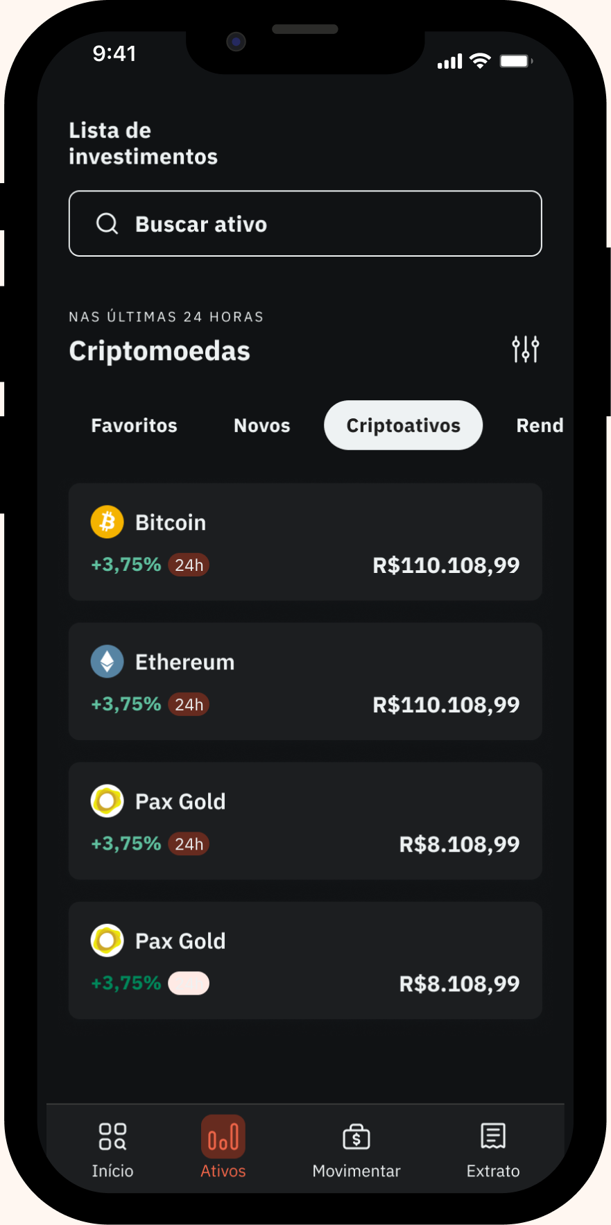Assets in dark mode