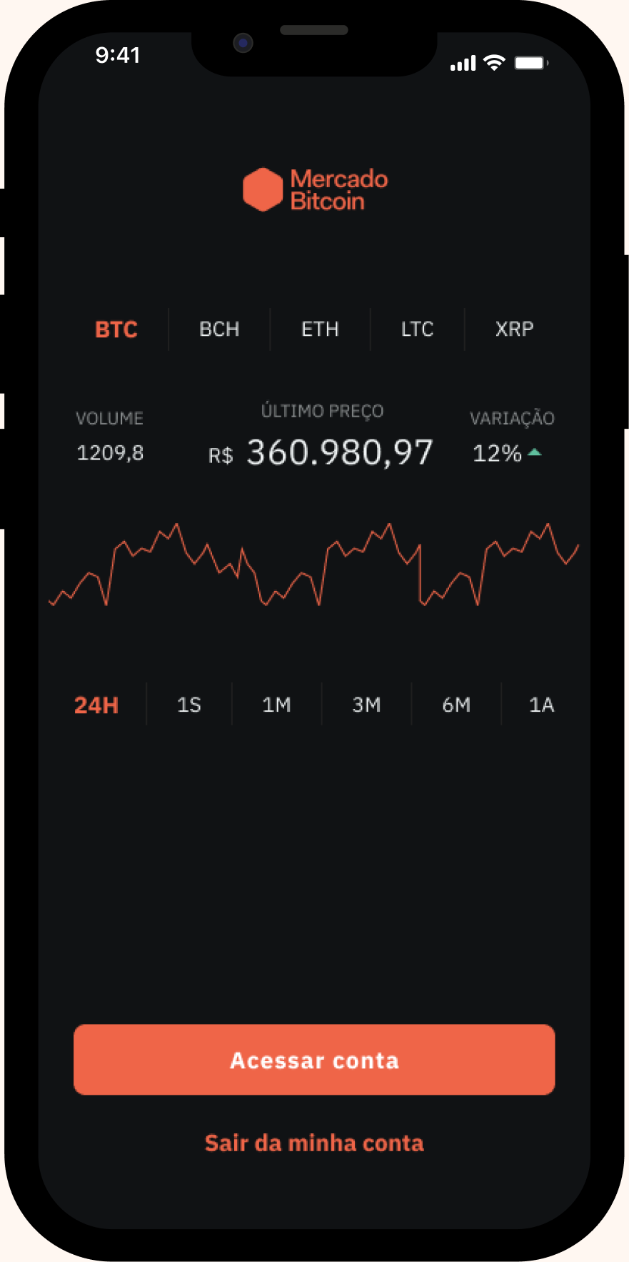 Login in dark mode